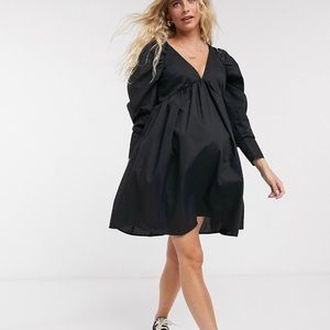 ASOS Maternity black dress with back zipper
